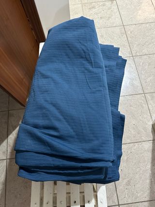 Tela para cortinas o tapizado 9m x 2.8m azul