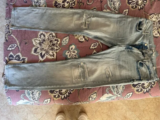 Vaqueros desgastados hombre talla 46