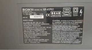 TV Sony Retroproyector 41 Plata