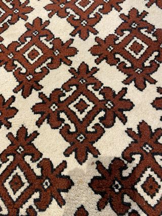 Tappeto tradizionale Tunisino beige/granato scuro