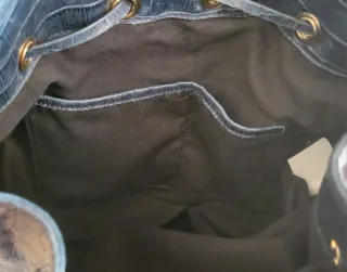 Bolso Lasserre Azul Cocodrilo