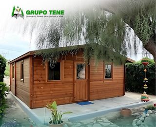 Casa de madera 35m2 (2 habitaciones)