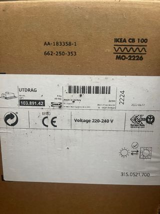 Campana extractora IKEA UTDRAG inox 60 cm