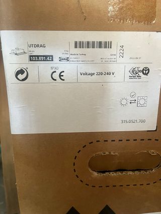 Campana extractora IKEA UTDRAG inox 60 cm