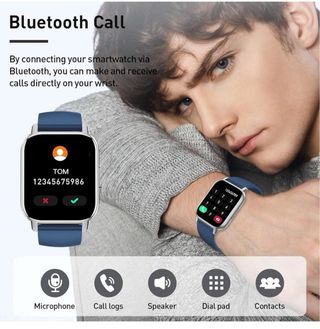 Smartwatch Poounur Grigio/Rosa