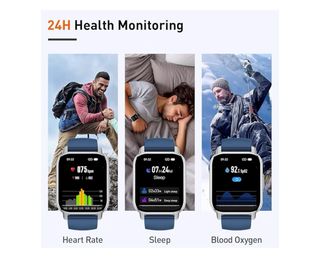 Smartwatch Poounur Grigio/Rosa