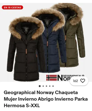 Chaqueta Parka Geographical Norway Mujer AZUL