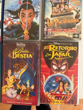 Lote VHS Disney Clásicos y Dibujos Infantiles