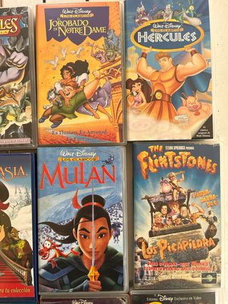 Lote VHS Disney Clásicos y Dibujos Infantiles