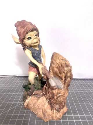 Lote 10 Figuras Duendes Resina Vintage Fantasía