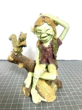 Lote 10 Figuras Duendes Resina Vintage Fantasía