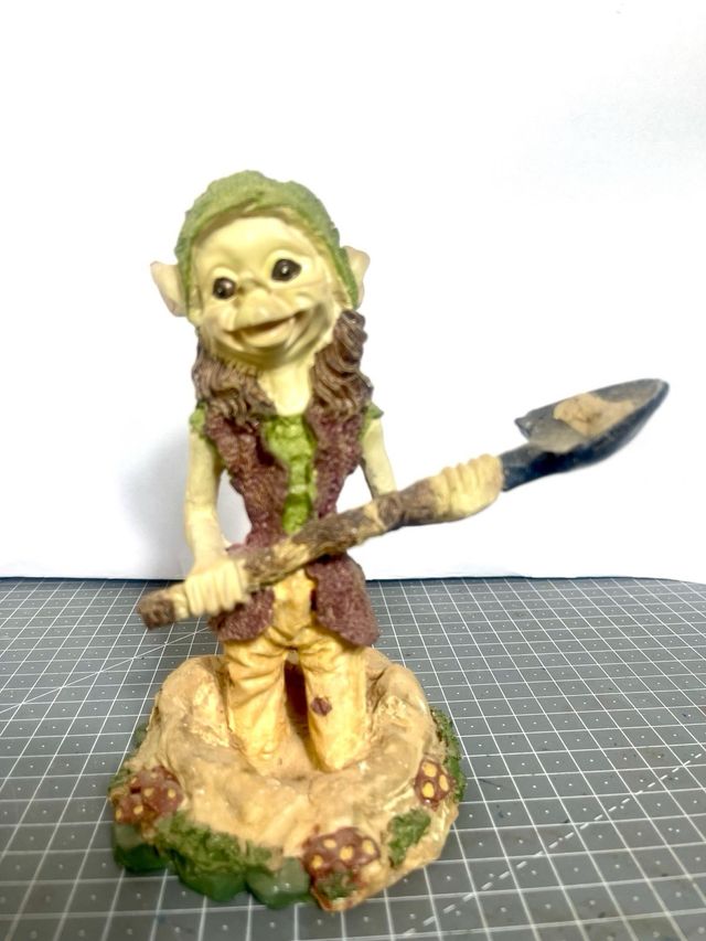 Lote 10 Figuras Duendes Resina Vintage Fantasía