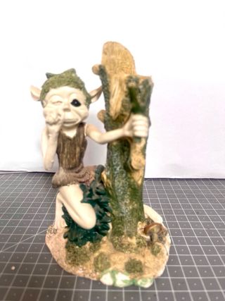 Lote 10 Figuras Duendes Resina Vintage Fantasía