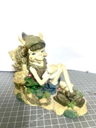 Lote 10 Figuras Duendes Resina Vintage Fantasía