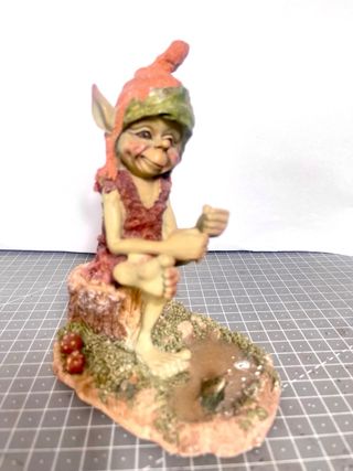 Lote 10 Figuras Duendes Resina Vintage Fantasía
