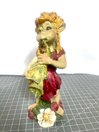 Lote 10 Figuras Duendes Resina Vintage Fantasía