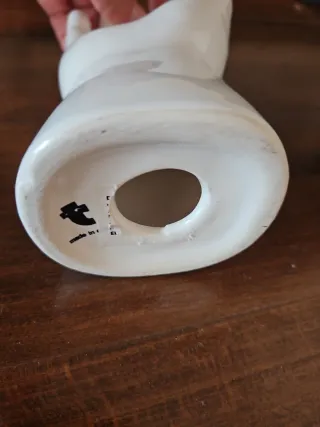 Portagioie mano ceramica bianca