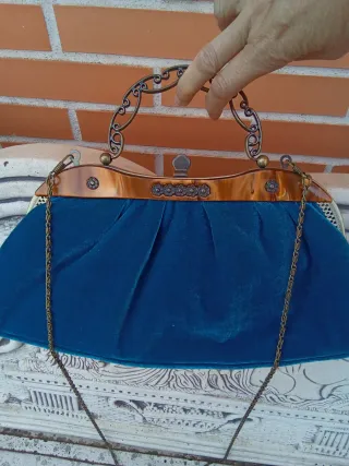 BOLSO FIESTA TERCIOPELO/ PEDRERÍA ESTILO ROCOCÓ