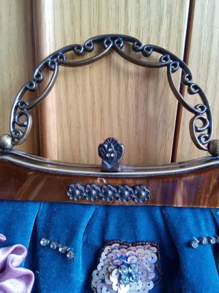 BOLSO FIESTA TERCIOPELO/ PEDRERÍA ESTILO ROCOCÓ