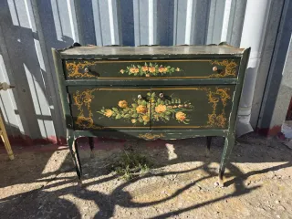 Lote Muebles antiguo vintage madera