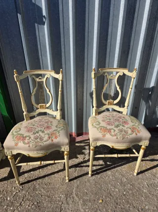 Lote Muebles antiguo vintage madera