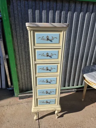 Lote Muebles antiguo vintage madera