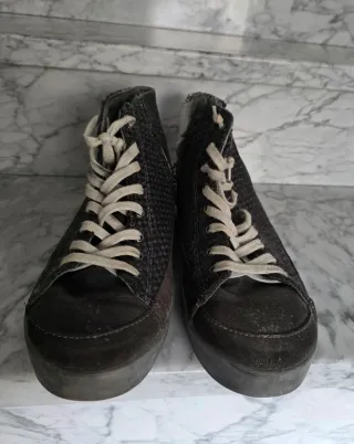 Baskets uomo pelle grigie