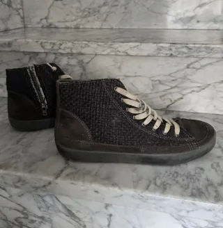 Baskets uomo pelle grigie