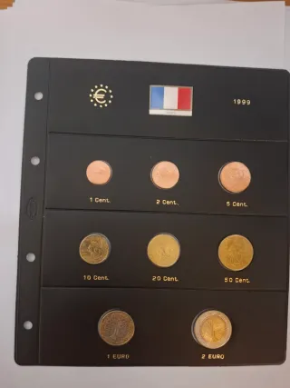 Francia  serie 8Monedas € 1999