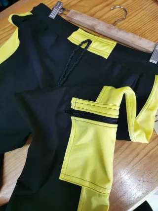 Tuta donna  nero/giallo