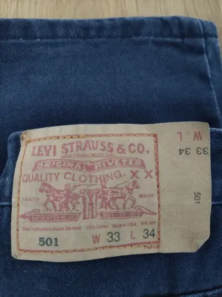 Levi's 501 0660 USA 1993 W33 L34 Vintage