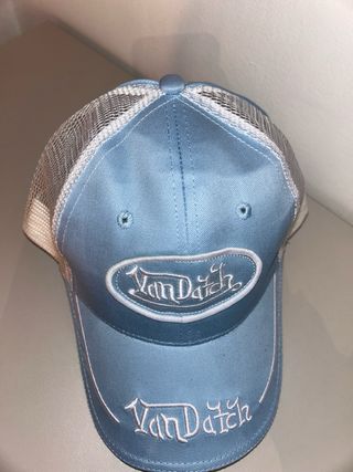 Berretto Van Dutch Celeste Rete Unisex Nuovo