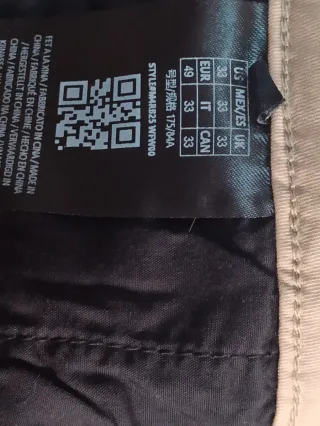 Pantalón Cargo Beige Guess W33 L32