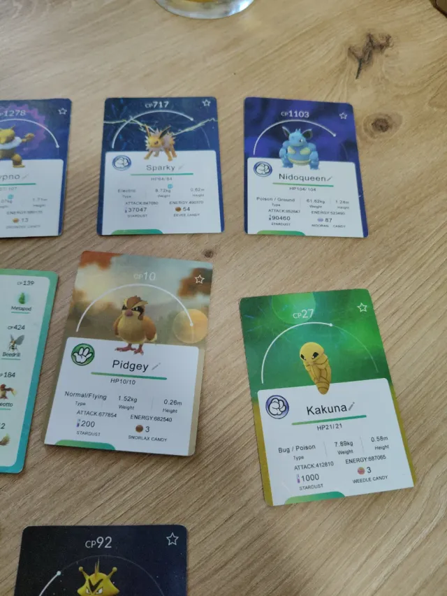 Cartas Pokémon GO