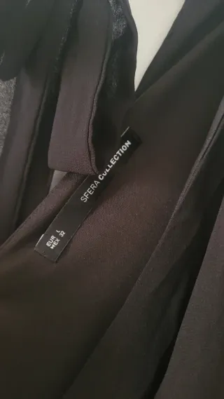 Vestido Sfera Negro y Dorado Fiesta