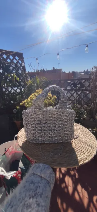 Bolso de fiesta plateado.Nuevo Parfois