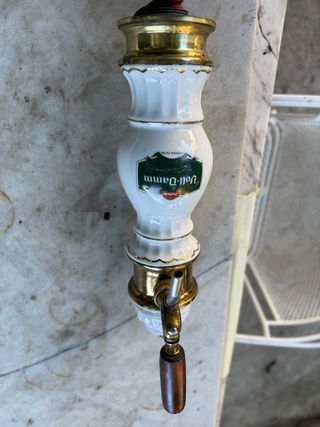 Grifo Cerveza Porcelana Dorado 1970