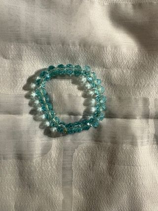 Bracciale perline azzurre
