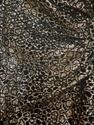 Vestido fiesta Miss Joy negro y dorado T.M