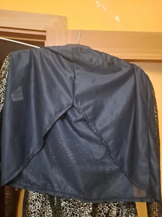 Vestido fiesta Miss Joy negro y dorado T.M