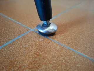 Mesa de cocina madera y metal