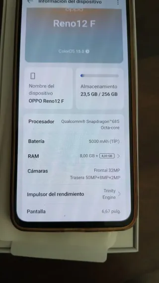 Oppo Reno12 F Naranja 256GB 8GB