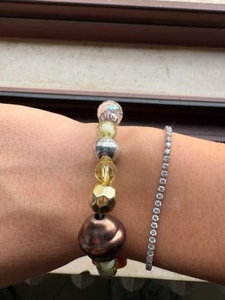 Bracciale perline multicolori