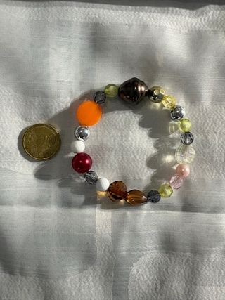 Bracciale perline multicolori