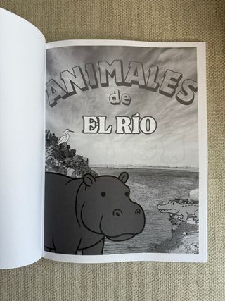 Escribe y colorea: Animales del agua