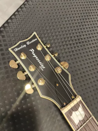 Guitarra Zurda Harley Benton Negra