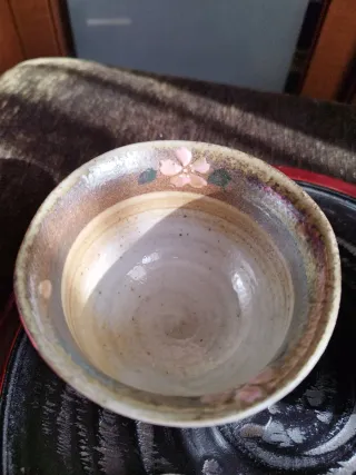 2 Cuencos Japoneses y Reposa Palillos Cerámica