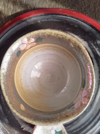 2 Cuencos Japoneses y Reposa Palillos Cerámica