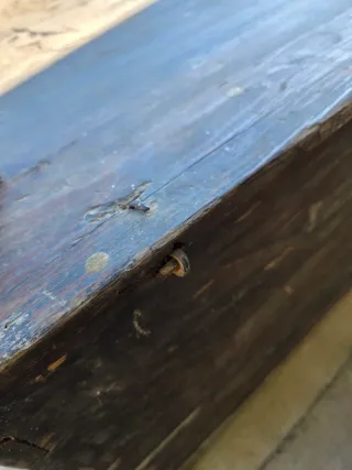 Baúl de madera muy antiguo