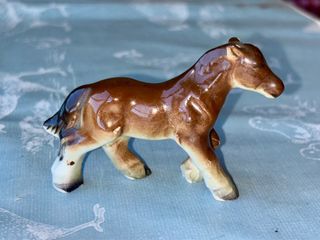 Familia Caballos Porcelana Japonesa Vintage